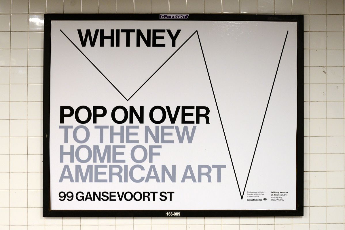 01 Subway Ad For The New Whitney Museum Of American Art New York City